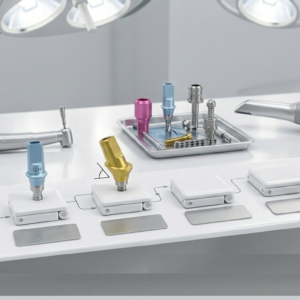 Healing abutment and cover screw for Dentium Superline I/II